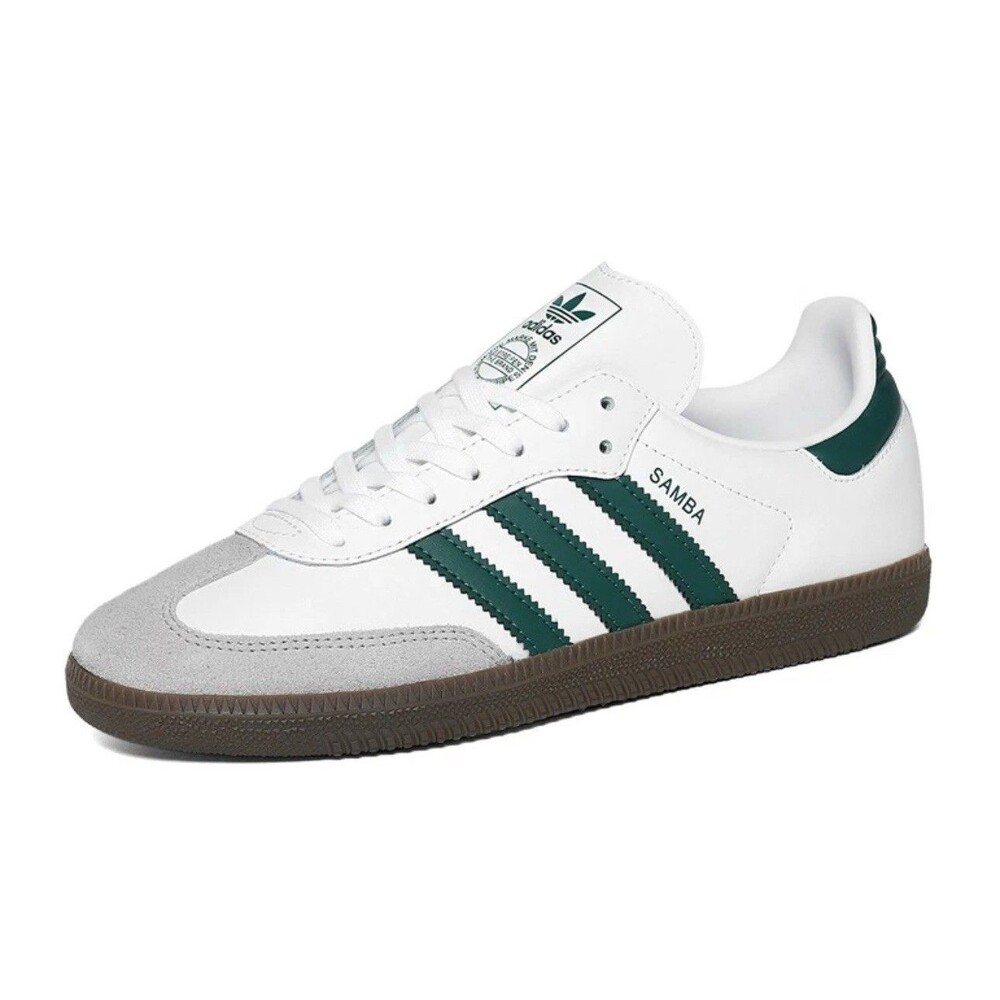 Adidas Samba OG J Youth Sizes White Green Gum Originals Classic JQ2843 NBY - Picture 3 of 8